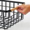 mDesign Metal Food Organizer Storage Bins with Bamboo Handles - 4 Pack